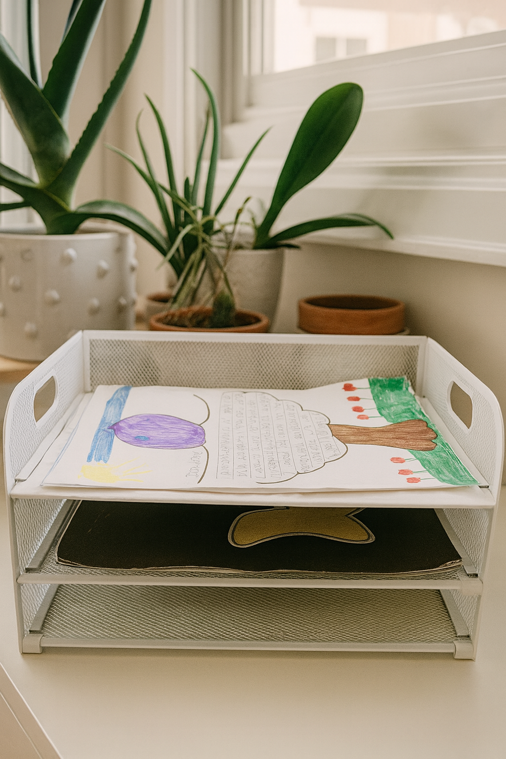 A Simple System to Tame the After-School Paper Frenzy