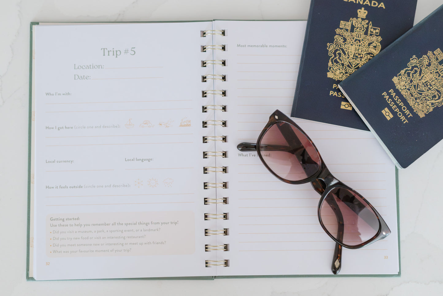 Kids' Travel Journal